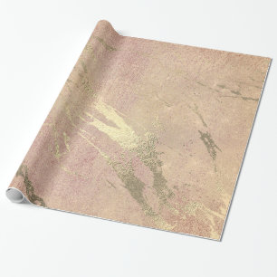Rose erröten Anschlag-Haut-Goldmarmor glänzender Geschenkpapier