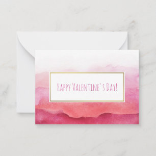 Rose et cartes de Valentine d'aquarelle 100