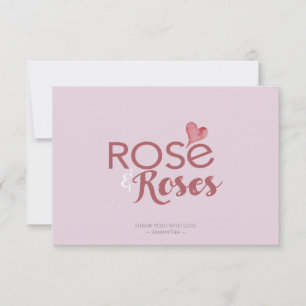 Rosé et Rose le Merci de la Saint Valentin