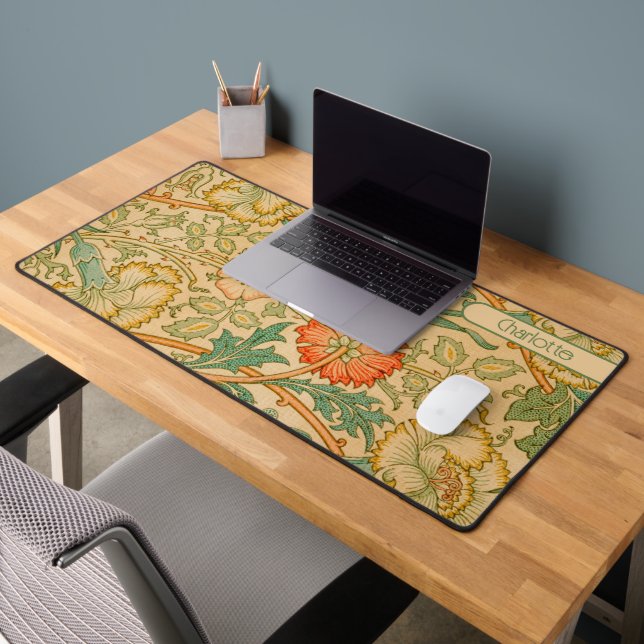 Rose et Rose par William Morris Personnalisé (Bureau 2)