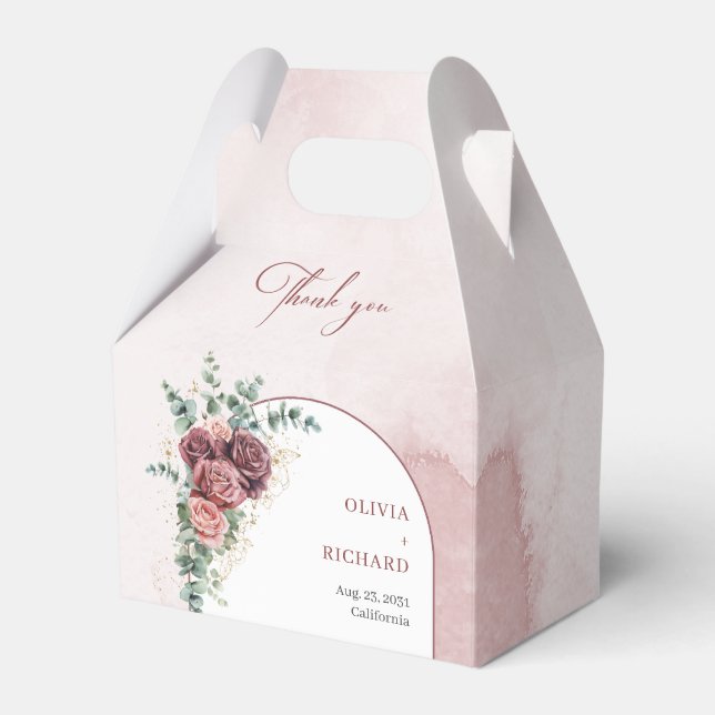 Rose Eukalyptus-Goldbarsch Geschenkschachtel (Vorderseite)