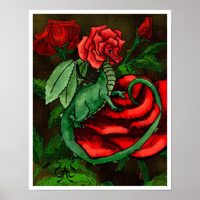 Rose Fairy Dragon Poster (Vorne)