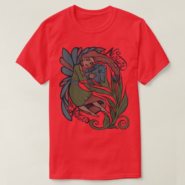 Rose Fairy Nurture Nature T-Shirt (Design vorne)