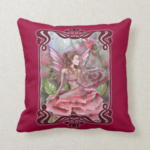 Rose Fairy Throw Kissen