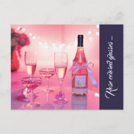 Rose Farbbrille Danke Postcard, Custom Postkarte