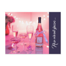 Rose Farbbrille Danke Postcard, Custom