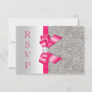 Rose Faux Nœud & Diamants RSVP