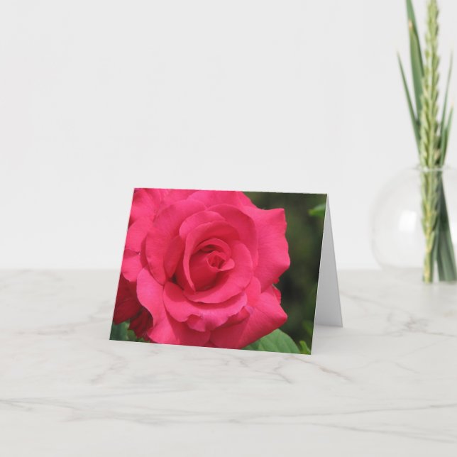 Rose Feiertagskarte (Vorderseite)