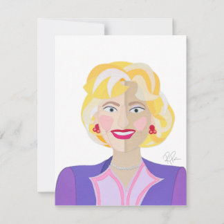 Rose Flat Thank You Card Dankeskarte