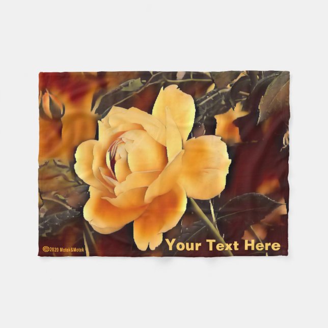 Rose Fleecedecke (Vorderseite (Horizontal))