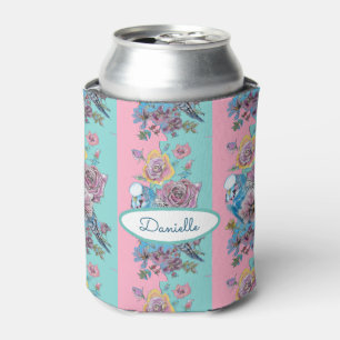 Rose Flora Rose Budgie Bird Weibchen Pink Aqua Dosenkühler