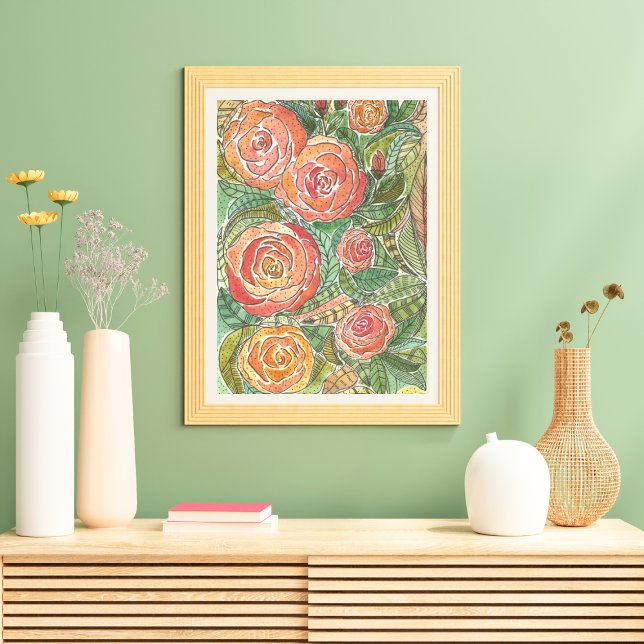 Rose Flora und Fauna Poster (Von Creator hochgeladen)