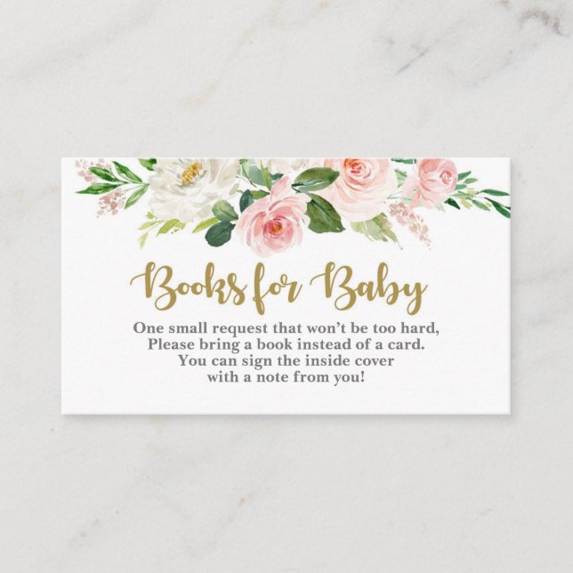 Rose floral apporter une carte de livre (Devant)