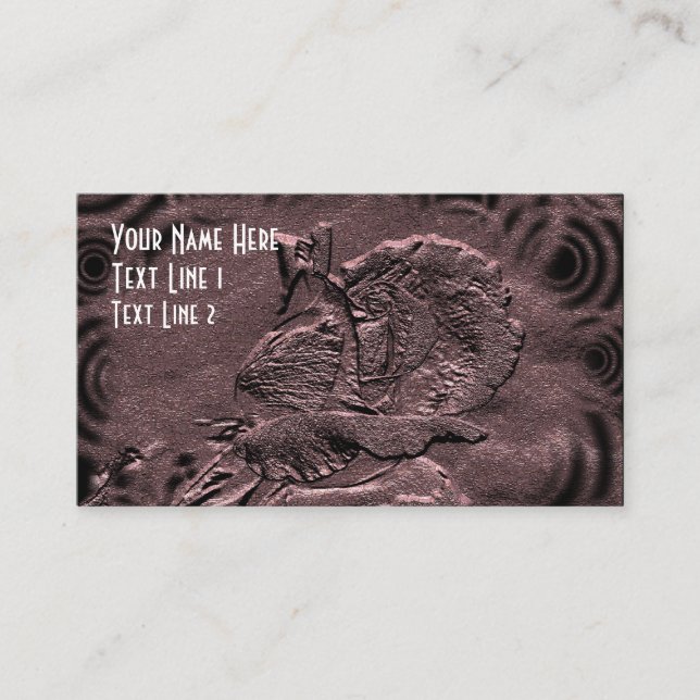Rose Floral Art Business Card Visitenkarte (Vorderseite)