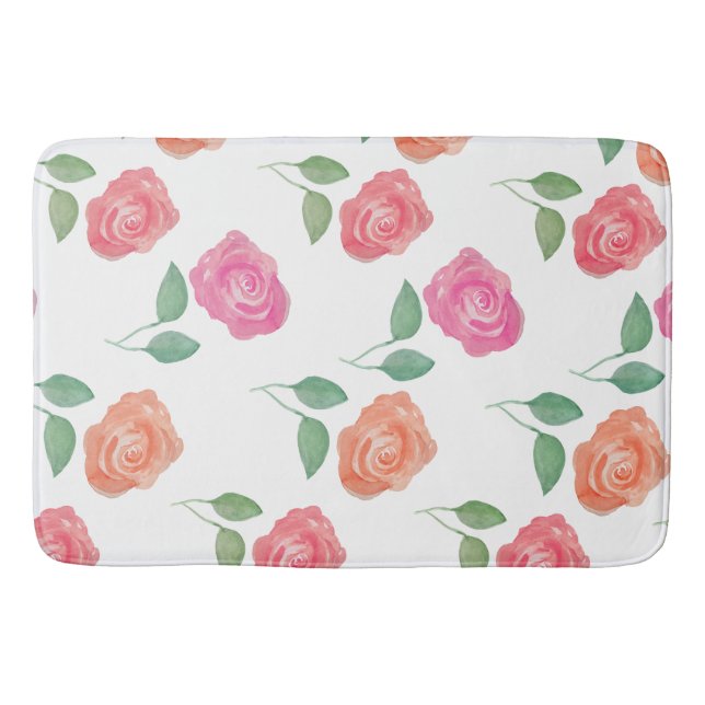 Rose Floral Badematte (Vorderseite)