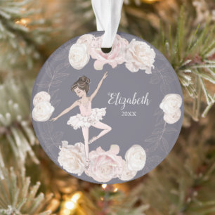 Rose Floral Ballerina Brown Coiffeuse Personnalis