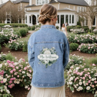 Rose Floral Bouquet Frau Monogram Name Calligrafy