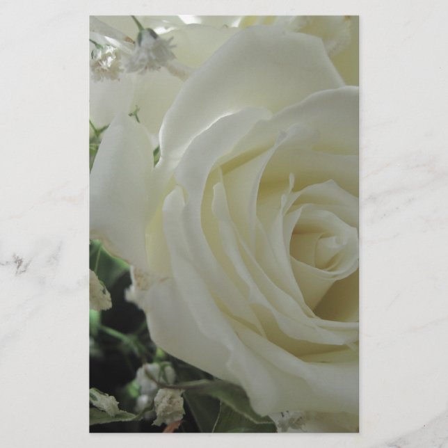 Rose Floral Briefpapier (Vorderseite)