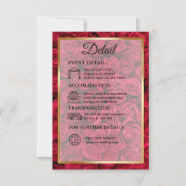Rose Floral Gold Islamische Hochzeit Detail