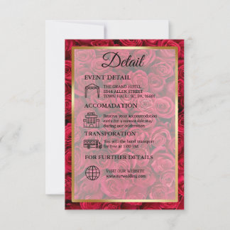 Rose Floral Gold Islamische Hochzeit Detail
