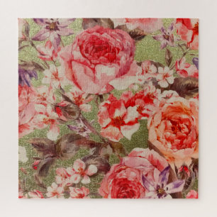 Rose Floral Himbeere Himbeere Rosa Wasserfarbe