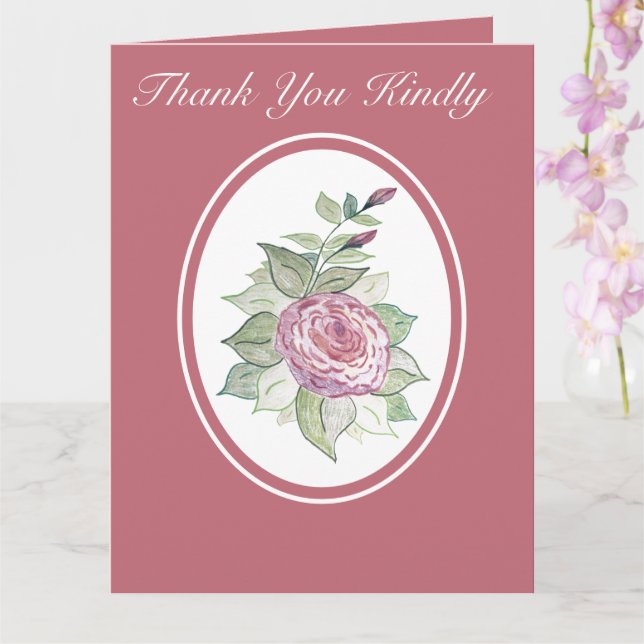 Rose Floral Karte (Orchidee)