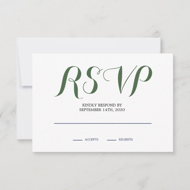 Rose floral Neutral RSVP (Devant)
