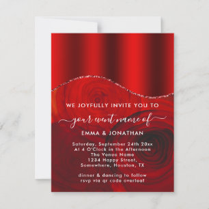 Rose Floral QR Code Rose Blume Red Modern