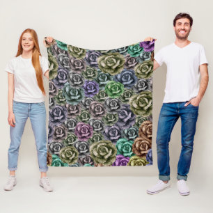 ROSE FLORALER ÄSTHETISCHER STIL FLEECEDECKE