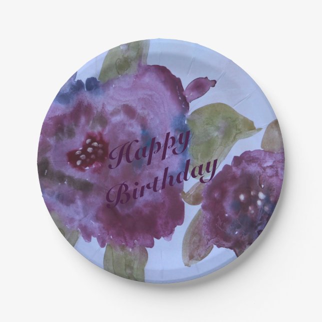 Rose Flower Lila Paper Teller (Vorderseite)