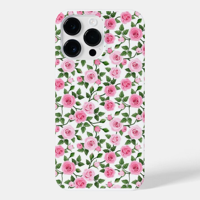 Rose Flower Motiv iPhone 14 Pro Max Hülle (Rückseite)