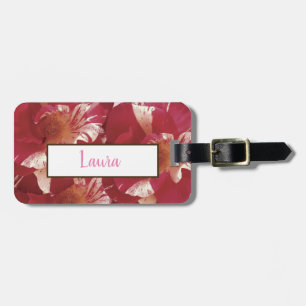Rose Foto Luggage Taglederband Gepäckanhänger