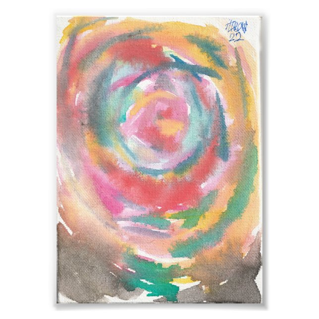 Rose Fotodruck (Vorne)