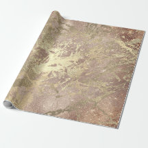 Rose Foxier Gold Marmor Shiny Metallic Strokes