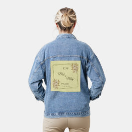 Rose Frame – Monogram Celestial Yellow Wedding Jeansjacke