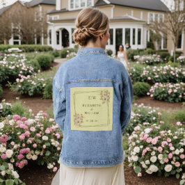 Rose Frame – Monogram Celestial Yellow Wedding Jeansjacke