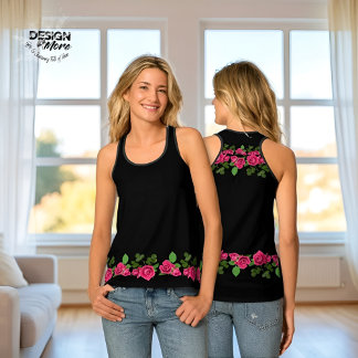 Rose Frauenoberseite Tanktop