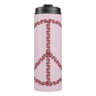 Rose - Friedenszeichen Thermosbecher