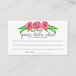 Rose für Aquarellfarben Datum Nachttischlupfen \ D Begleitkarte