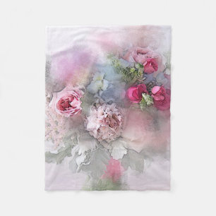 Rose für Blumenmuster Blume Moderne Vorlage Fleecedecke