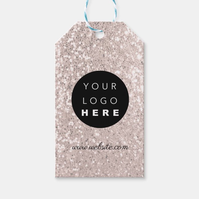 Rose für das Logo des benutzerdefinierten Unterneh Geschenkanhänger (Vorderseite)