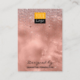Rose für das Sammeln von Gold-Imitate - Logo und G Visitenkarte