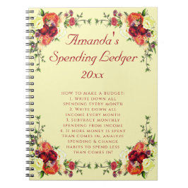 Rose für den Blumenhandel Notizblock