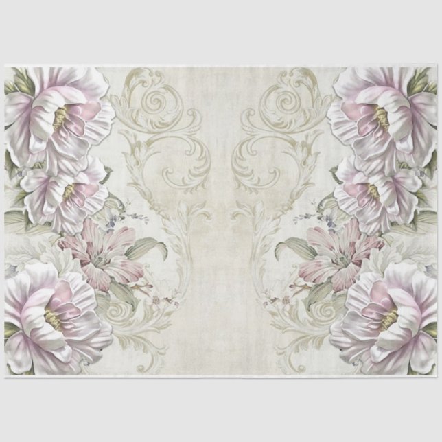 Rose für Design der Decoupage-Serie 20 Seidenpapier (Vorderseite)