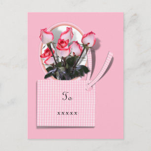 Rose für eine besondere Person am Muttertag Postkarte