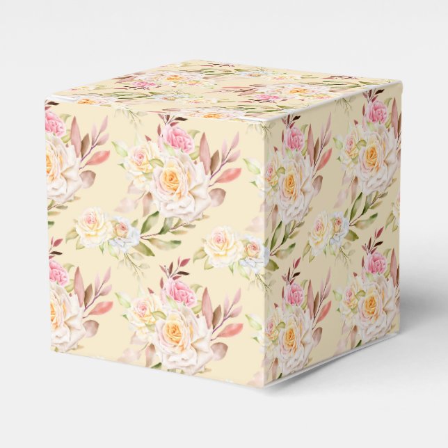 Rose für Gastgeschenk Geschenkschachtel (Vorderseite)