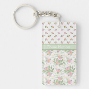 Rose für gemischte Hunde Florals: Schlüsselanhänge Schlüsselanhänger