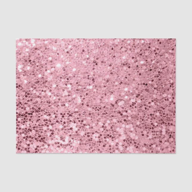 Rose für Gewebepapier - Gold-Glitzer Seidenpapier (Vorderseite)