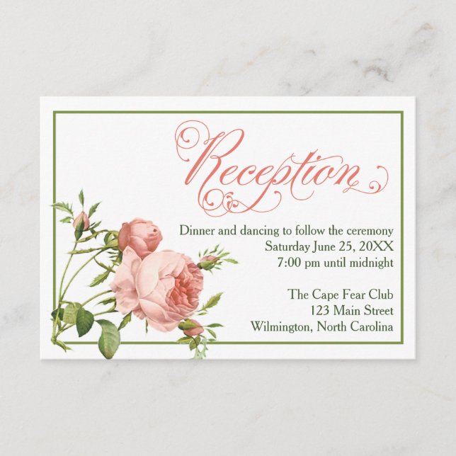 Rose für Hochzeitsszenarien - Details Karte (Vorderseite)