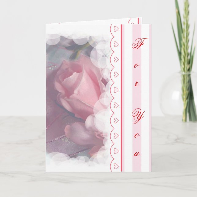 Rose für Ihre Karte (Vorderseite)